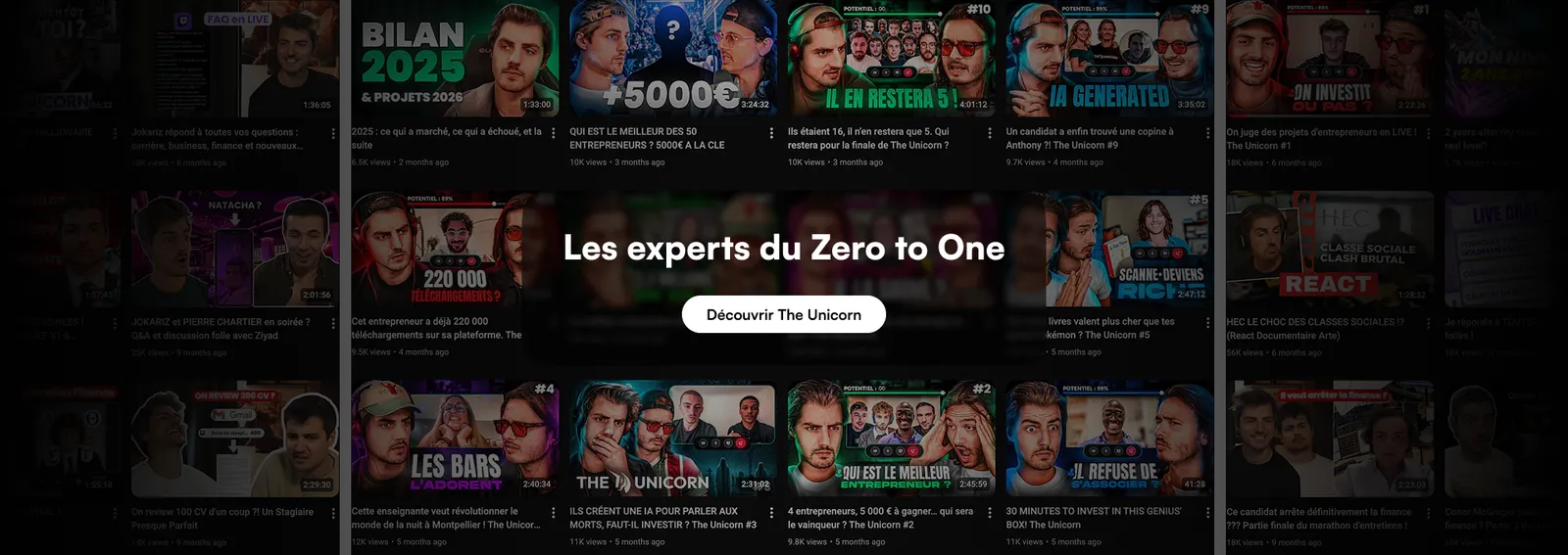 Les experts du Zero to One – Découvrir The Unicorn