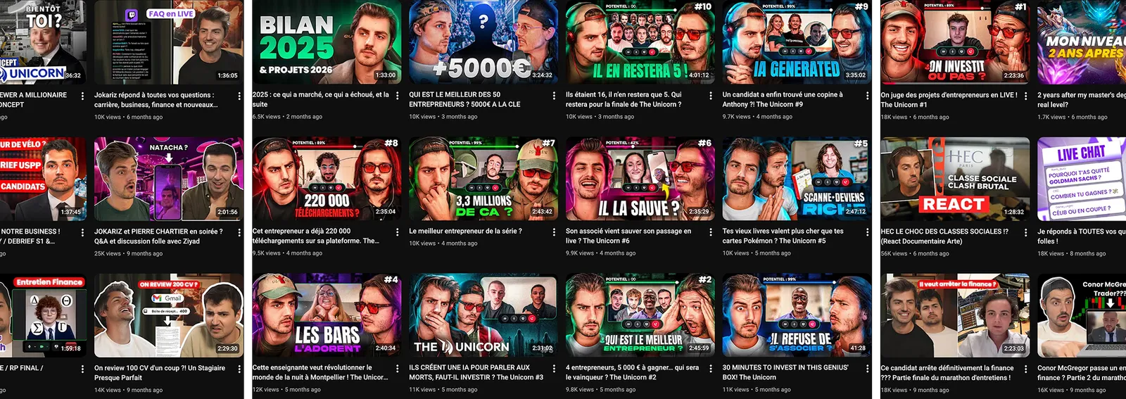 The Unicorn YouTube videos