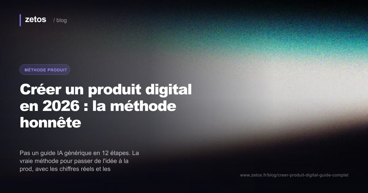 Créer un produit digital en 2026 : la méthode honnête