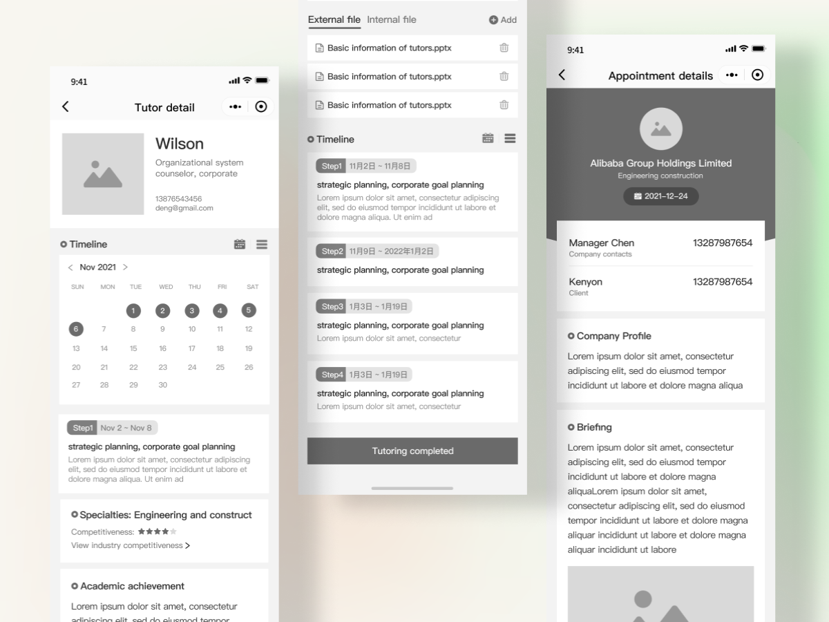 CS Consulting — conception
