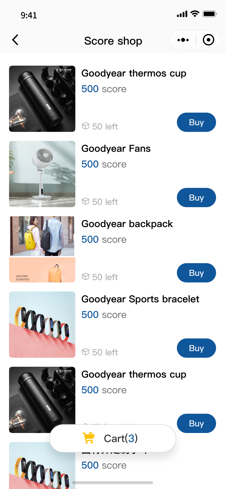 Goodyear — certificats