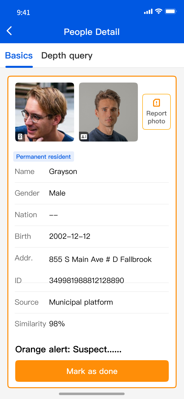 Police — alerte mobile