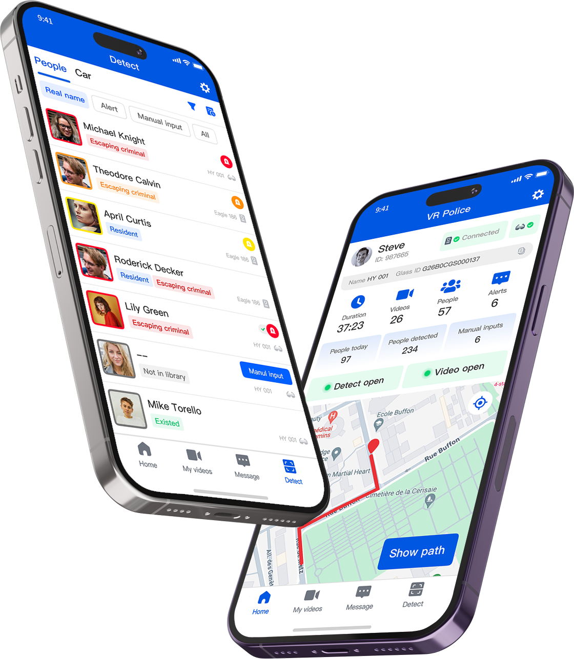 Police — aperçu application