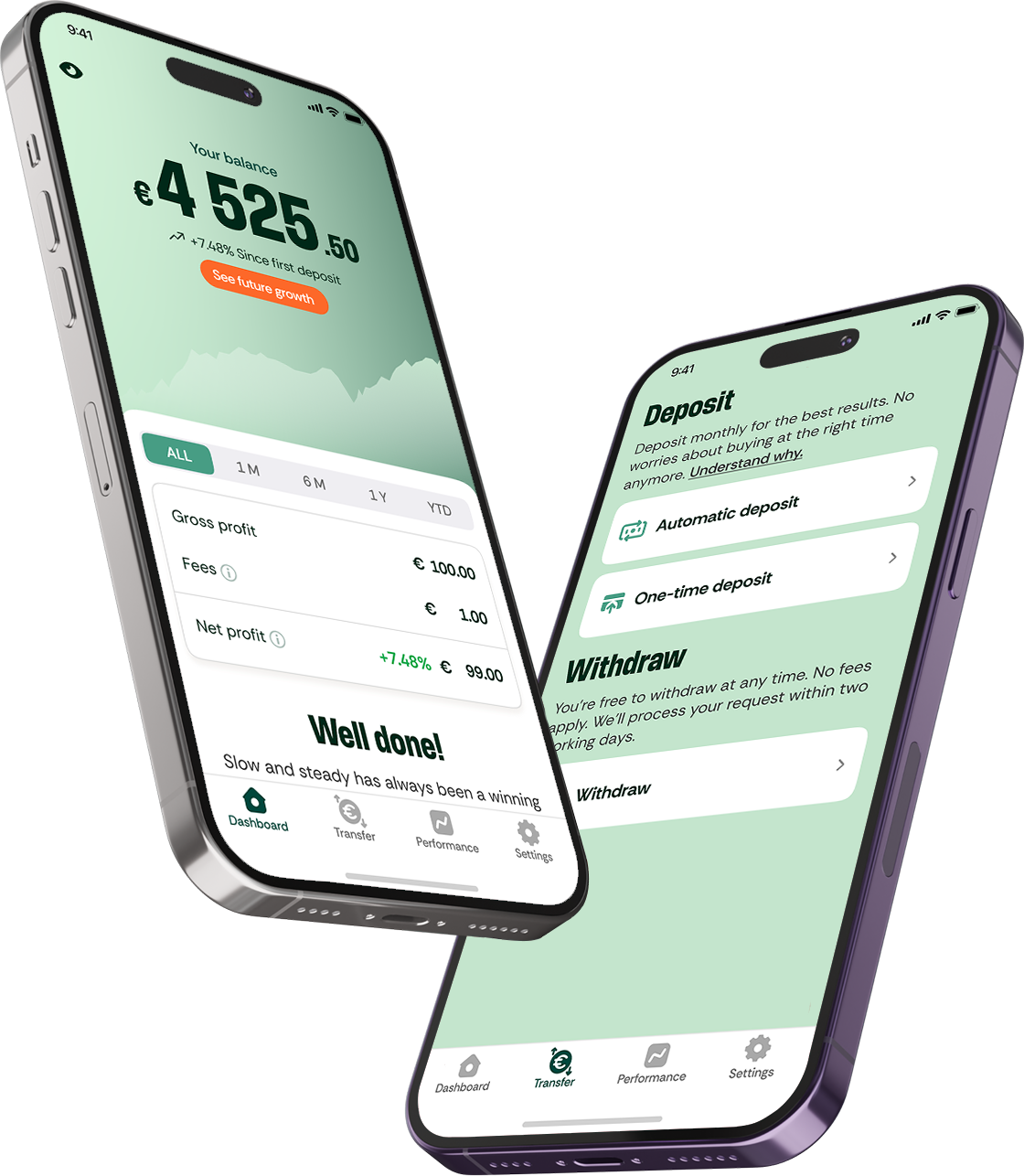 UpToMore — aperçu application